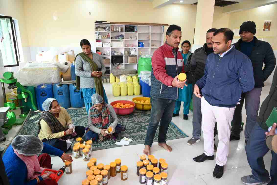 जिलाधिकारी मयूर दीक्षित ने सरकार जनता के द्वार कार्यक्रम के तहत ग्राम चोपड़ियाल गांव का किया निरीक्षण