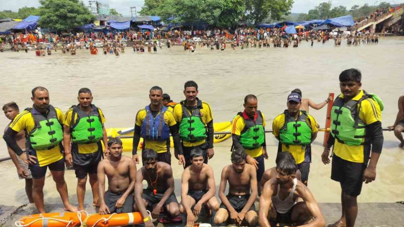 कांगड़ा घाट, हरिद्वार में SDRF उत्तराखण्ड की तत्परता से कांवड़ियों को मिला जीवन दान