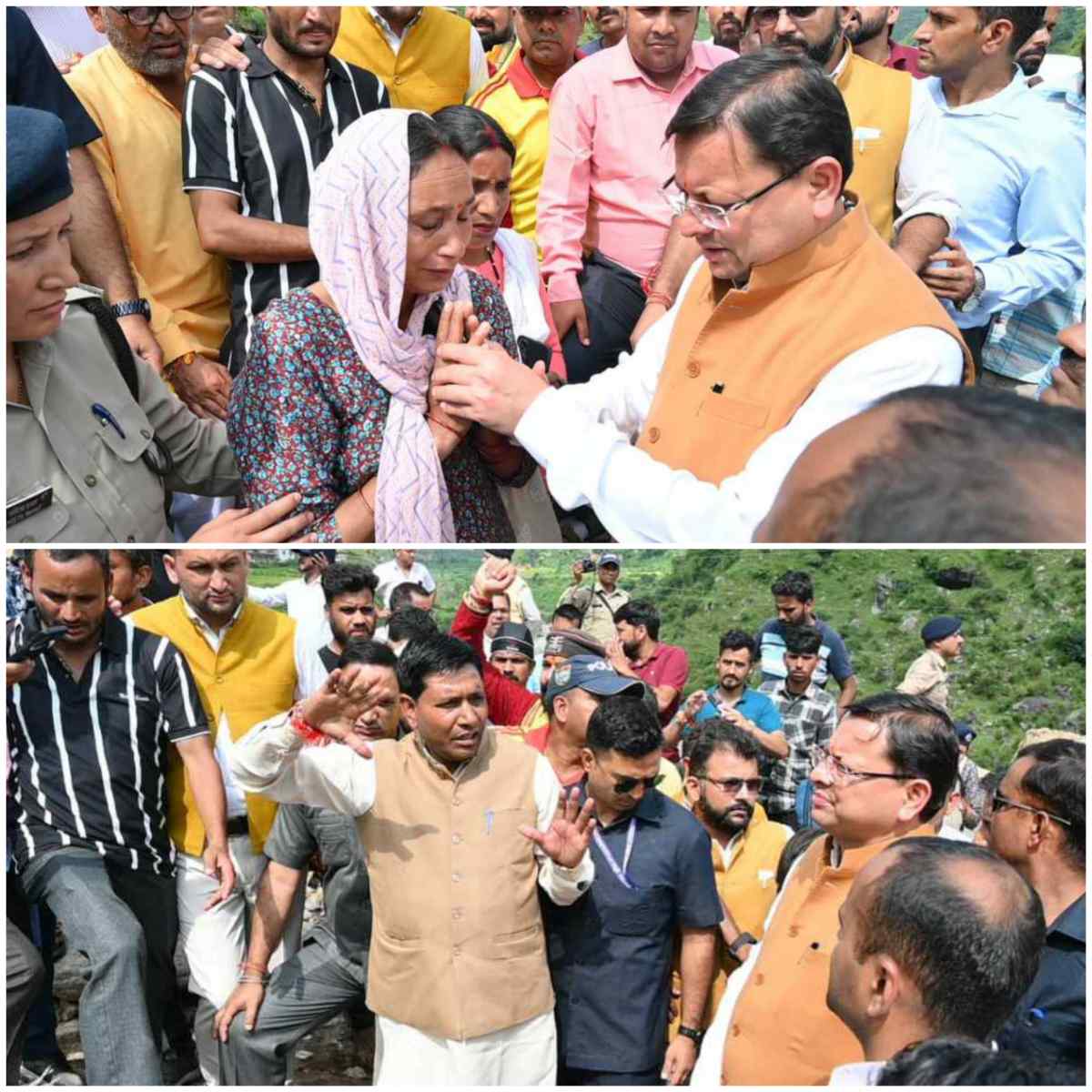 मुख्यमंत्री पुष्कर सिंह धामी ने आपदा प्रभावित क्षेत्रों का दौरा किया, राहत कार्यों में तेजी लाने के दिए निर्देश