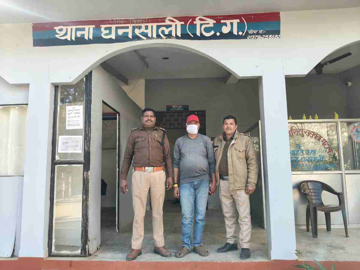 घनसाली पुलिस ने वारंटी को किया गिरफ्तार