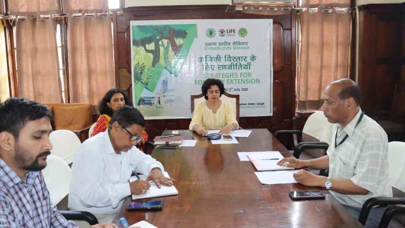 विस्तार वानिकी पर प्रभागीय ऑनलाइन संगोष्ठी का आयोजन