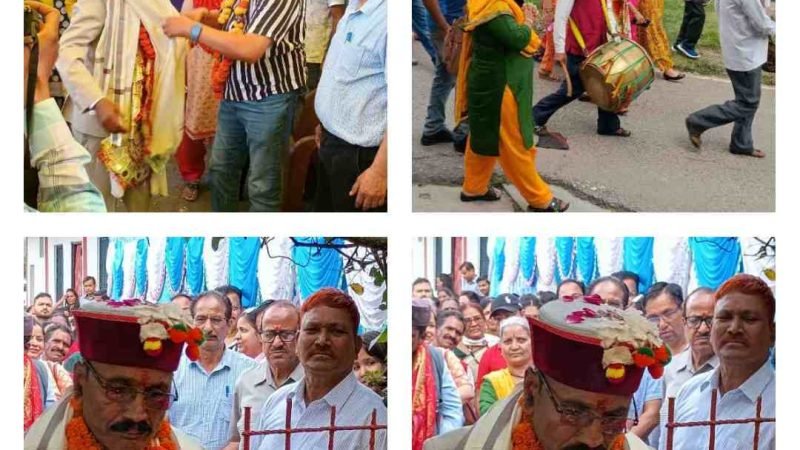 जिला चिकित्सालय बौराड़ी के कर्मठ कर्मचारी श्री मंगल लाल आर्य सेवानिवृत्त:  41 वर्षों से अधिक की सेवा के बाद दी भावभीनी विदाई
