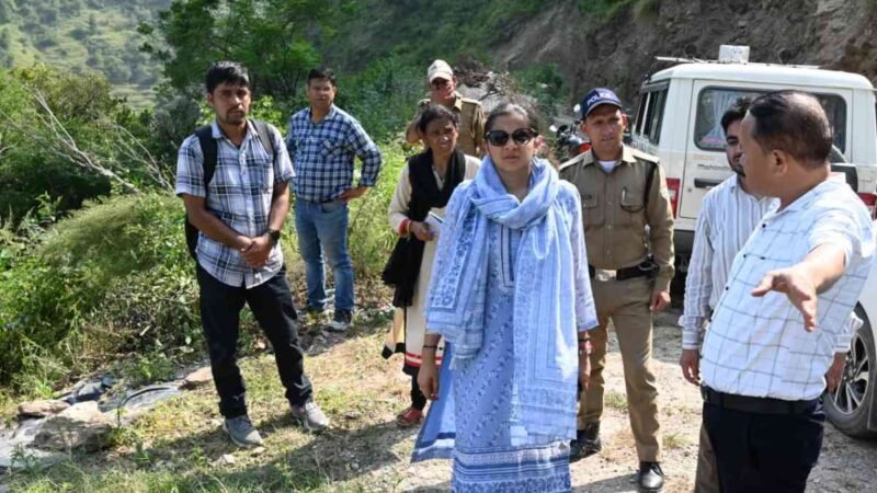 डीएम टिहरी ने पनेथ गांव के विस्थापन कार्यों का लिया जायज़ा