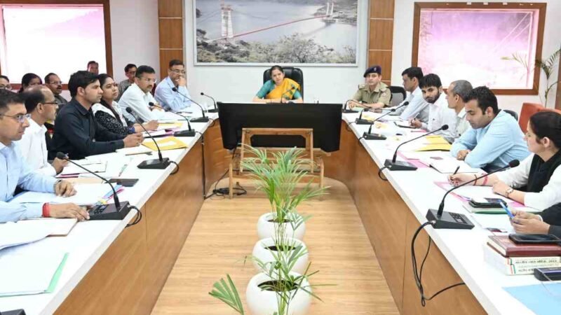 जिलाधिकारी की अध्यक्षता में राजस्व एवं फौजदारी वादों की समीक्षा बैठक