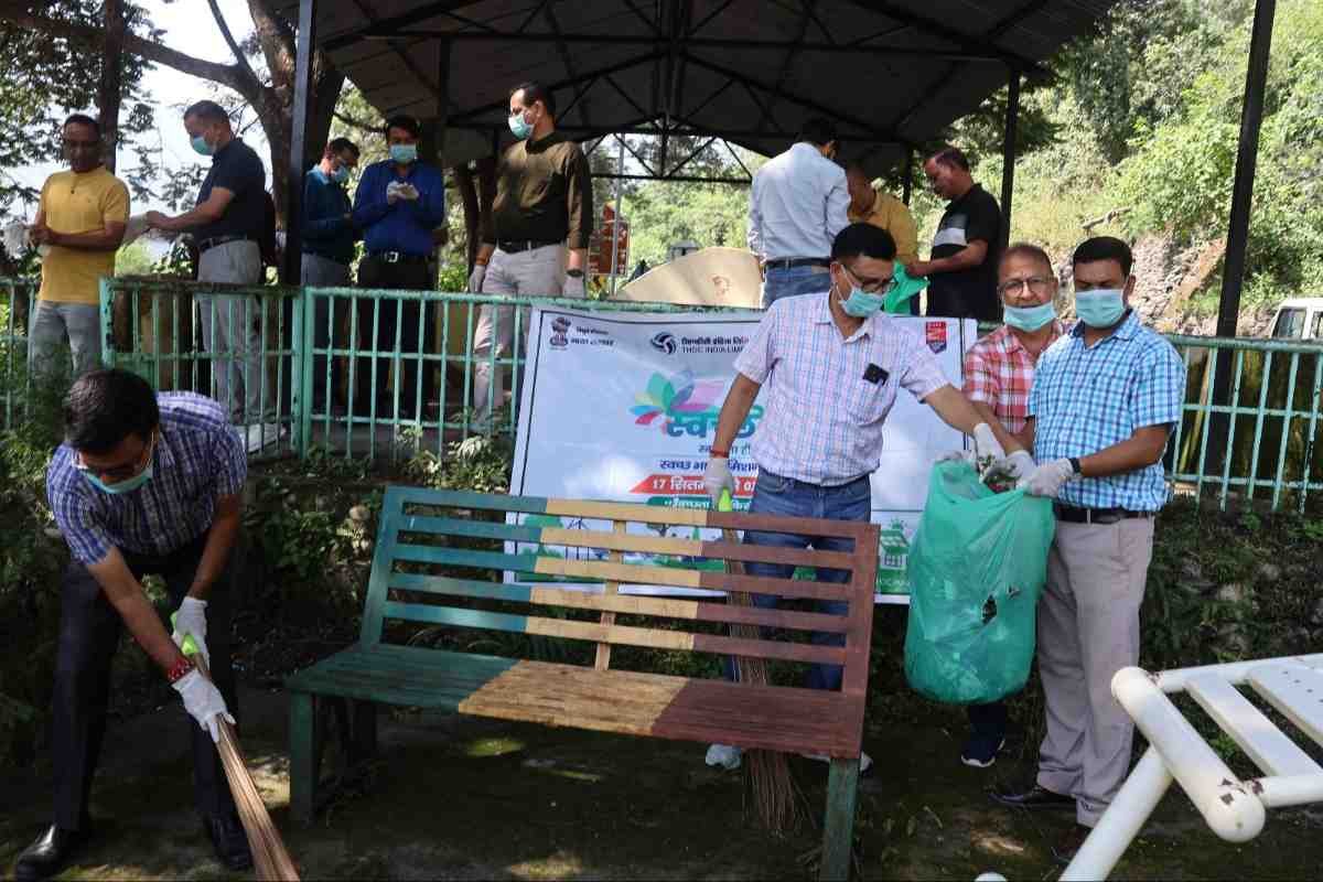 टीएचडीसी इंडिया लिमिटेड, टिहरी में “स्वच्छता ही सेवा अभियान के अंतर्गत स्वच्छता कार्यक्रम
