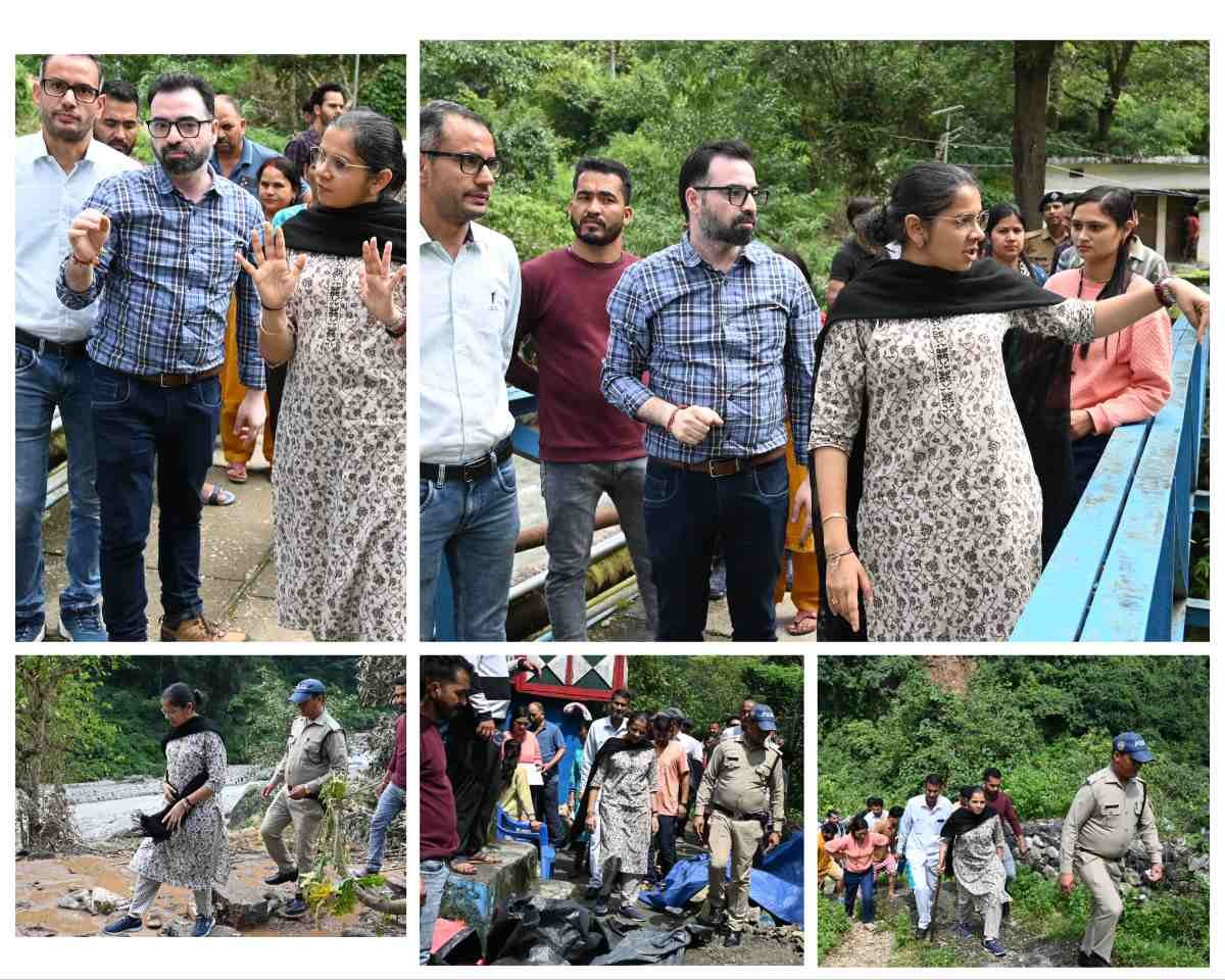 भारी बरसात से प्रभावित क्षेत्रों का डीएम ने किया स्थलीय निरीक्षण, राहत कार्य तेज करने के निर्देश