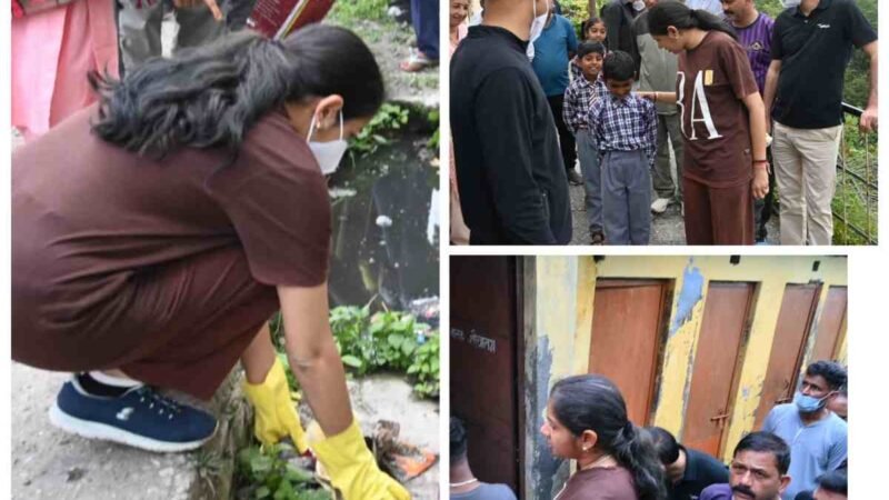 डीएम खुद उतरी स्वच्छता अभियान में: स्कूल निरीक्षण और पौधरोपण भी किया