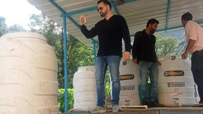 नई टिहरी पम्पिंग पेयजल योजना का निरीक्षण एवं जल गुणवता परीक्षण