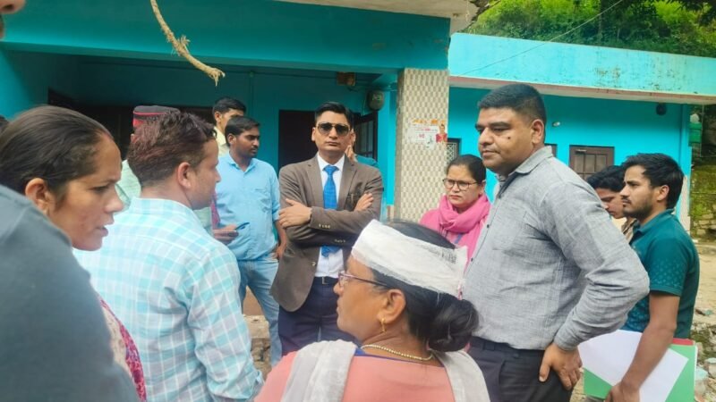 जिला विधिक सेवा प्राधिकरण के सचिव ने आपदा प्रभावित क्षेत्रों का किया स्थलीय निरीक्षण