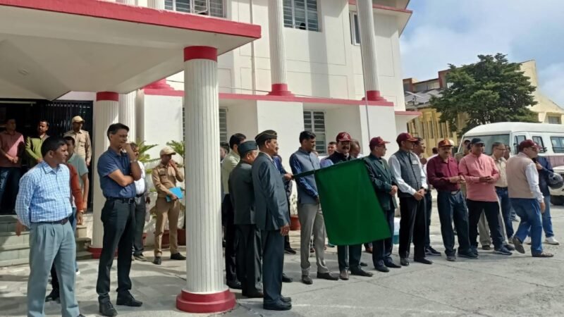 शहीद सम्मान यात्रा–2 : टिहरी जिले से शहीदों की पावन मिट्टी लैंसडाउन रवाना