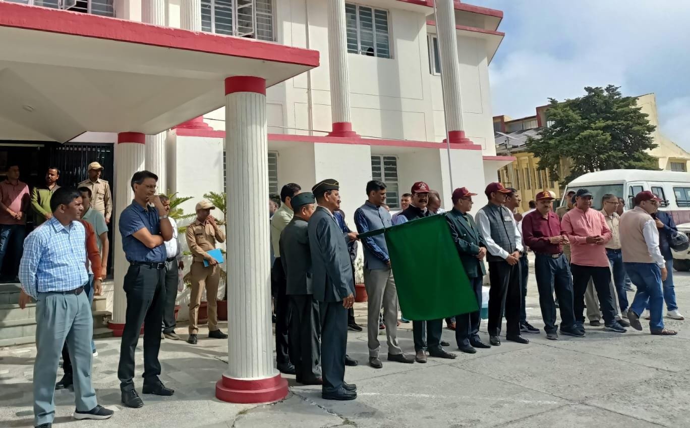 शहीद सम्मान यात्रा–2 : टिहरी जिले से शहीदों की पावन मिट्टी लैंसडाउन रवाना