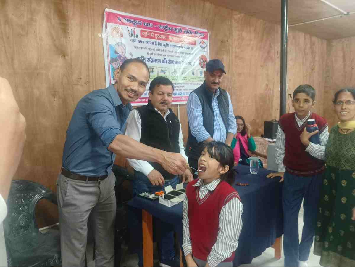 “स्वस्थ बाल– स्वस्थ भारत” के संकल्प के साथ उत्तरकाशी में राष्ट्रीय कृमि मुक्ति दिवस मनाया गया